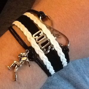 Black & White Colts bracelet